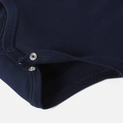 Baby boy bodysuit with Oxford collar