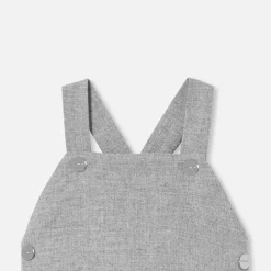 Baby boy flannel overalls