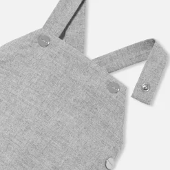 Baby boy flannel overalls