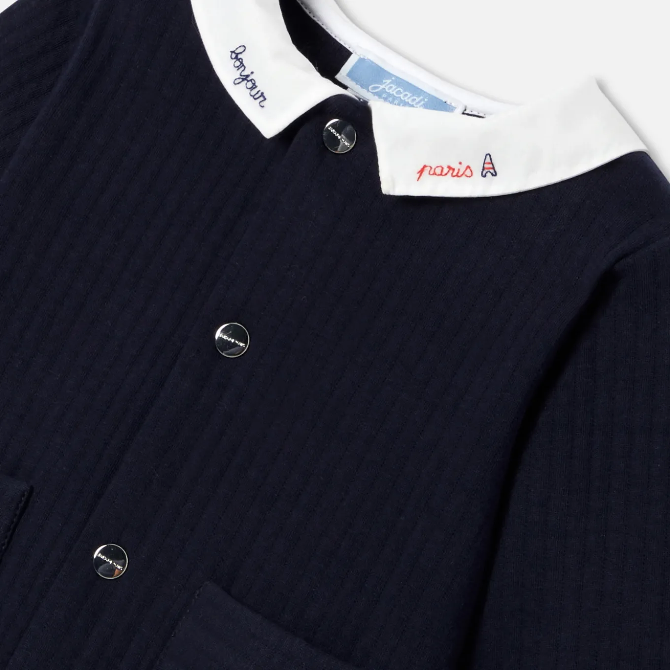 Baby boy jumpsuit in quilted jersey