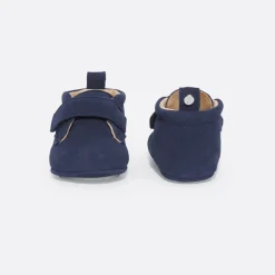 Baby boy leather slippers
