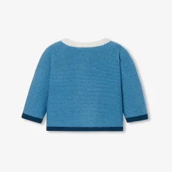 Baby cardigan in garter stitch