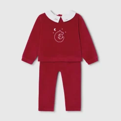 Baby Christmas velvet pajamas