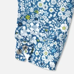 Baby girl jumpsuit in Liberty fabric
