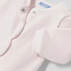 Baby girl pyjamas in velvet bouclette