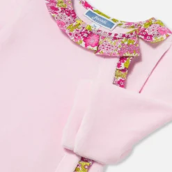 Baby girl velvet pajamas