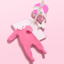 Baby girl velvet pyjamas