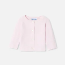 Baby girl wool and cotton cardigan