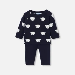 Baby jersey knit set