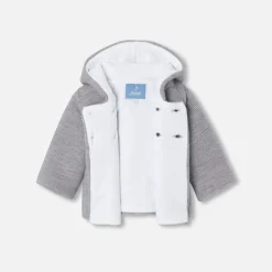 Baby knitted burnous jacket
