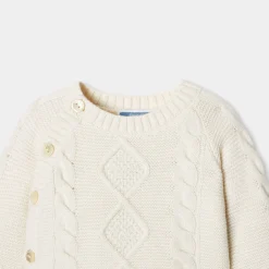 Baby set in cable knit