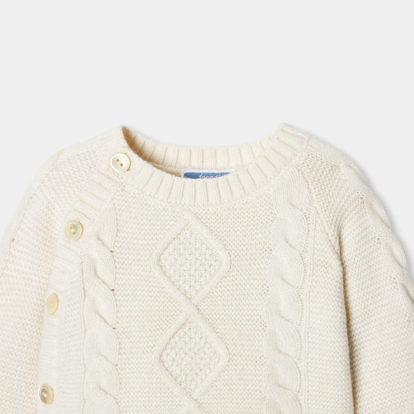 Baby set in cable knit