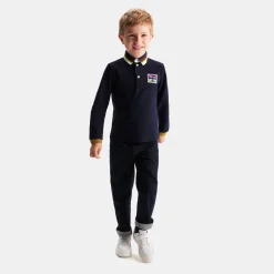 Boy long-sleeved polo