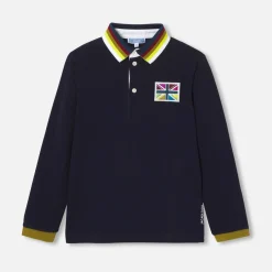 Boy long-sleeved polo