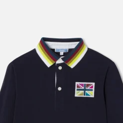Boy long-sleeved polo