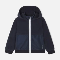 Boy microfleece zip-up sweatshirt