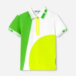 Boy polo in cotton piqué