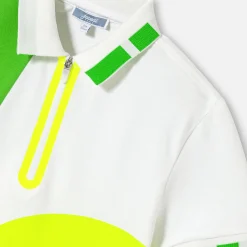 Boy polo in cotton piqué