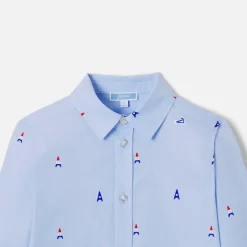 Boy shirt with Parisian motifs