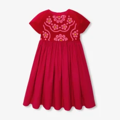Girl bi-material dress