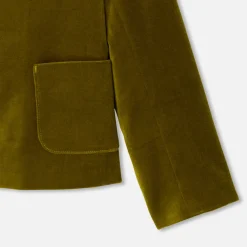 Girl blazer in smooth velvet