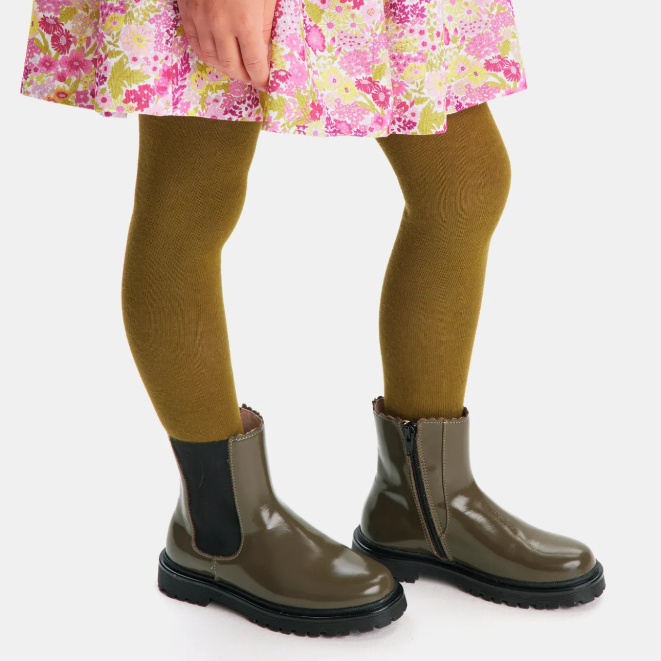 Girl Chelsea boots in smooth leather