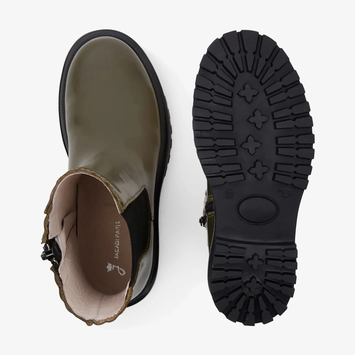 Girl Chelsea boots in smooth leather