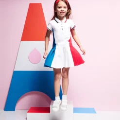 Girl color block dress