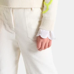 Girl corduroy wide-leg trousers