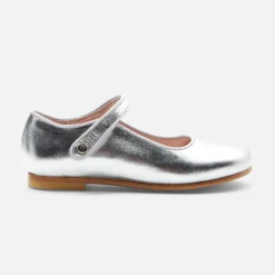 Girl glazed leather Mary Janes