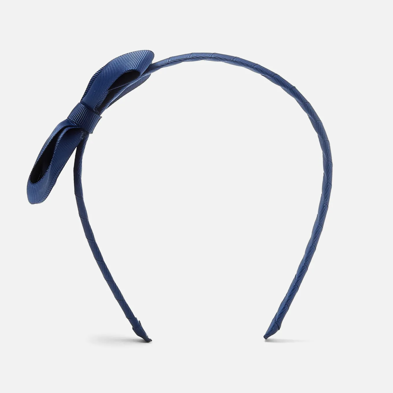 Girl headband with grosgrain bow