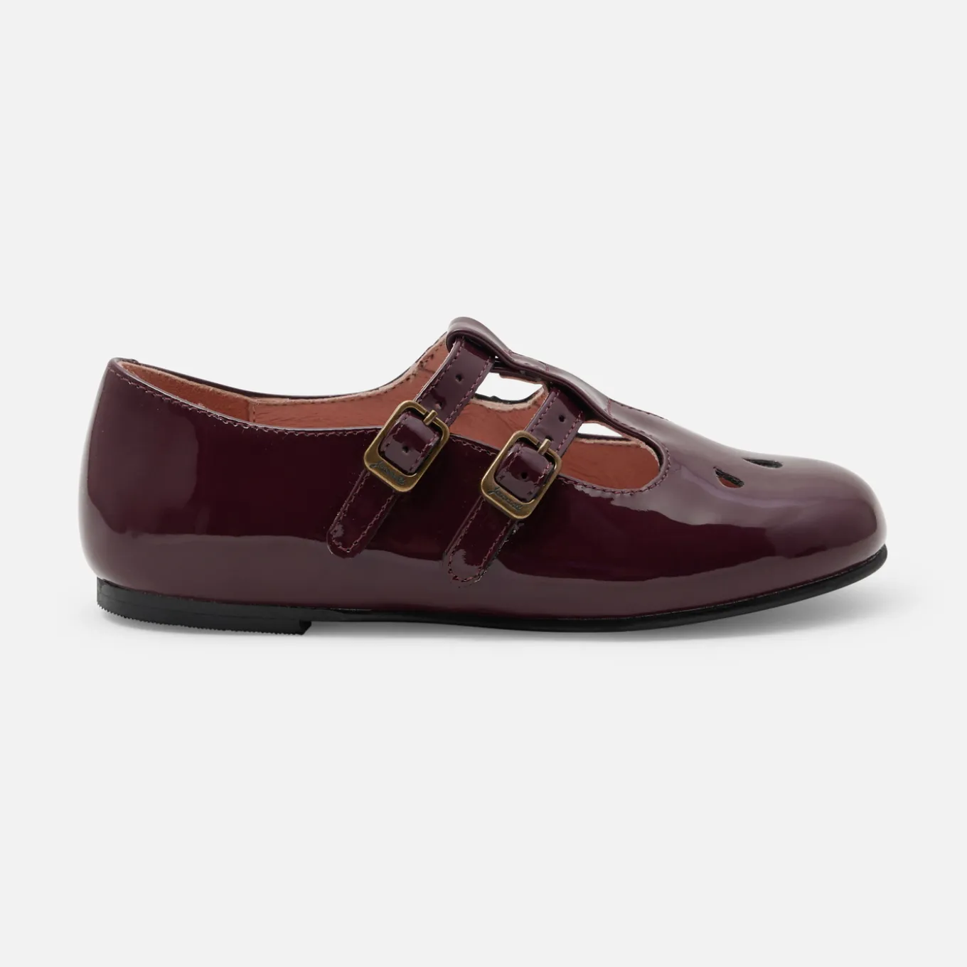 Girl patent leather t-bar shoes