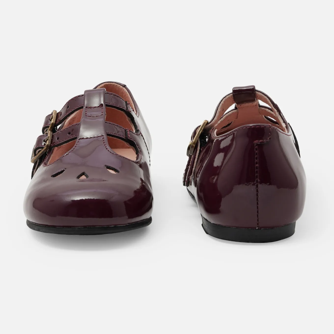 Girl patent leather t-bar shoes