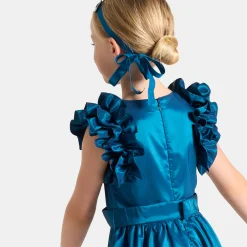 Girl taffeta dress